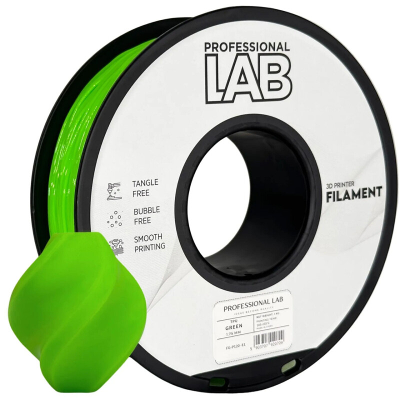 Professional Lab - TPU Filament - Zelený (1,75 mm, 1 kg)